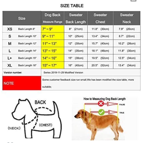 NWOT BOBIBI Orange White Nerd Diamond Pet Sweater - Picture 2 of 6